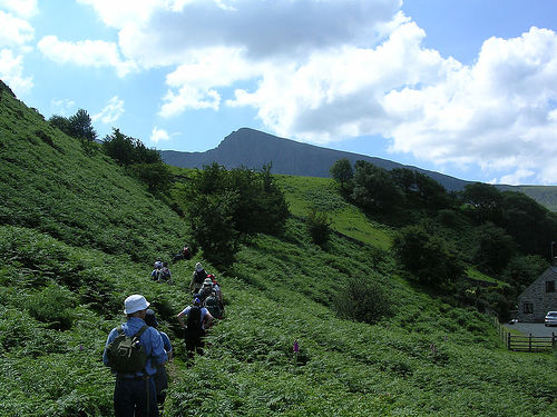 Craft retreat expedition: this slope was more gentle